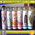 7 day light glass jar candle church use candle